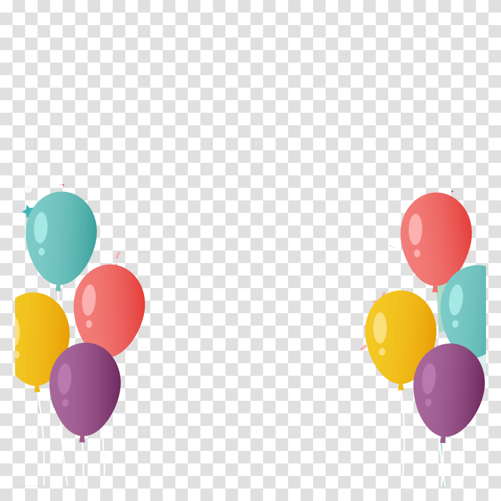 Happy Birthday Balloons Hd Vector Clipart Transparent Png