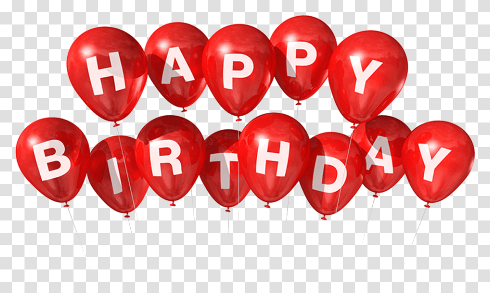 Happy Birthday Balloons, Heart Transparent Png