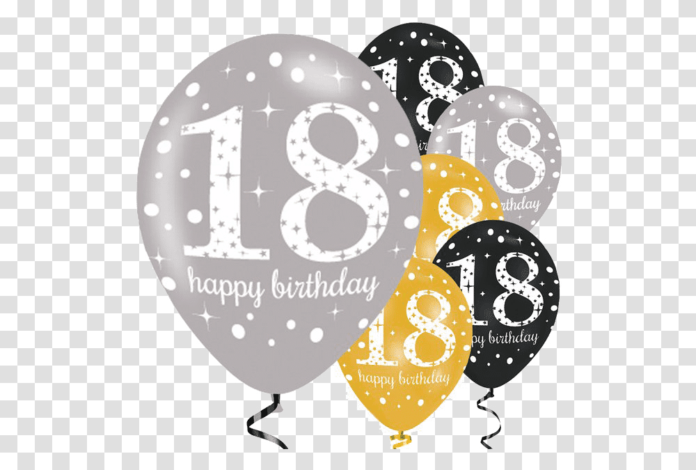 Happy Birthday Balloons, Number Transparent Png