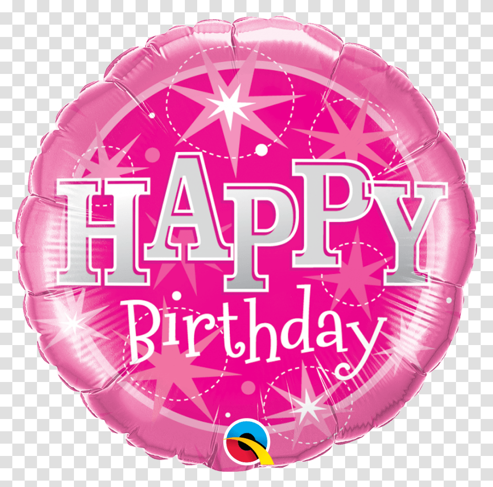 Happy Birthday Balloons Pink, Paper, Helmet Transparent Png