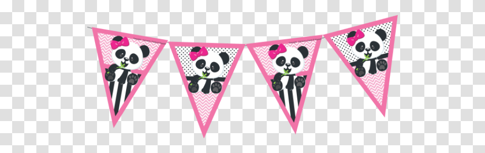 Happy Birthday Banderines Pandas, Triangle, Underwear, Apparel Transparent Png