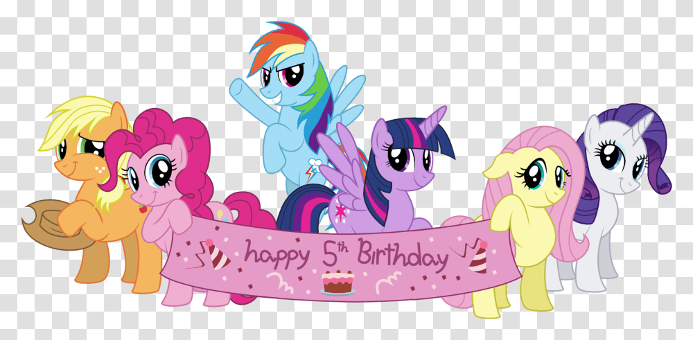 Happy Birthday Banner Background My Little Pony 5th Birthday, Helmet Transparent Png