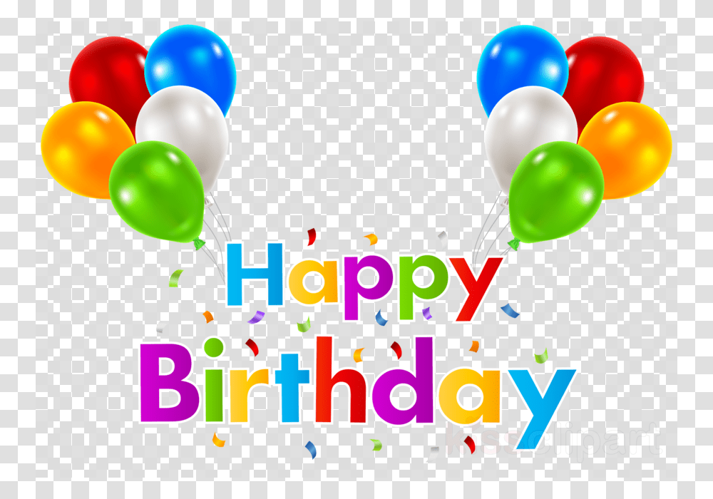 Happy Birthday Banner, Balloon Transparent Png