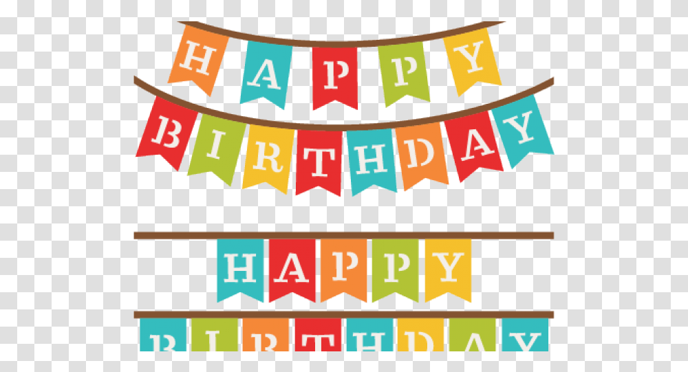 Happy Birthday Banner Clipart For Party, Word, Game, Gambling, Text Transparent Png