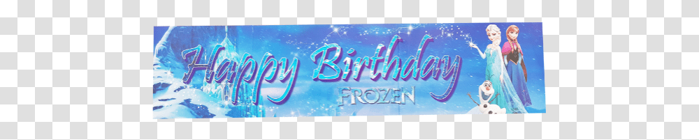 Happy Birthday Banner Frozen Happy 10th Birthday Frozen Background, Person, Bazaar, Market, Legend Of Zelda Transparent Png