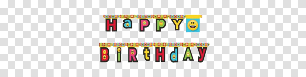 Happy Birthday Banners Just For Kids, Alphabet, Number Transparent Png