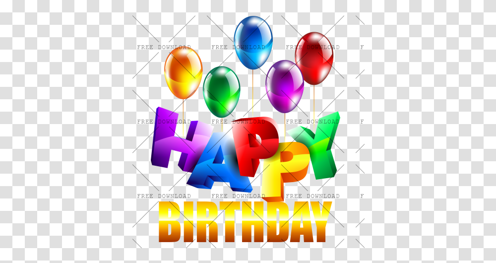 Happy Birthday Bi Image With Animated Happy Birthday Gif, Ball, Balloon, Text, Graphics Transparent Png