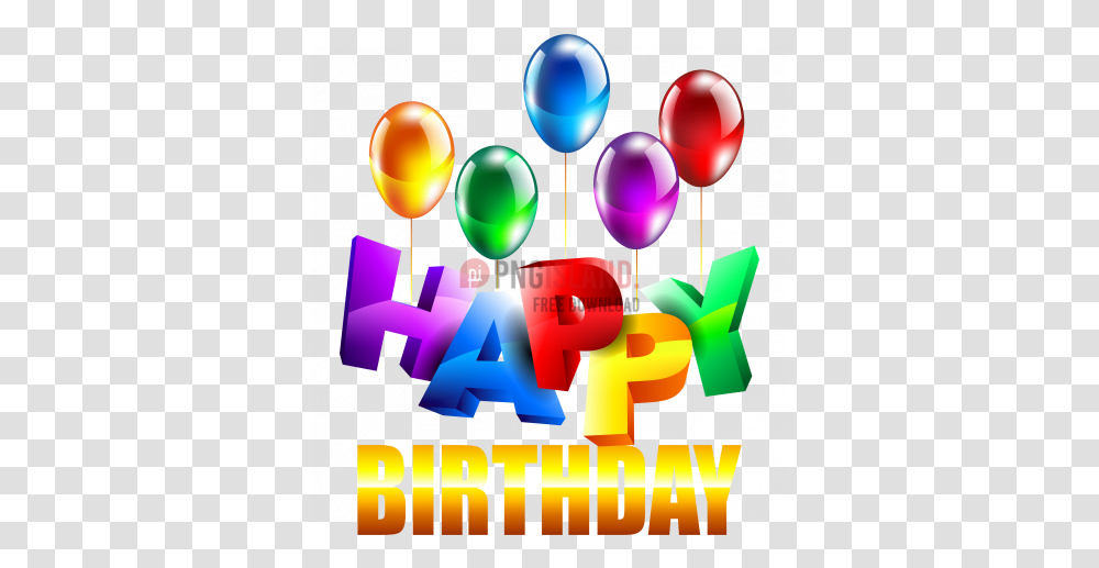 Happy Birthday Bi Image With Happy Birthday Gif, Balloon, Pin Transparent Png
