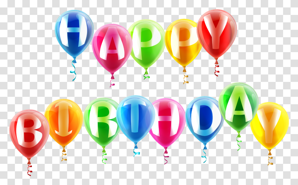 Happy Birthday Birthday Balloons Transparent Png