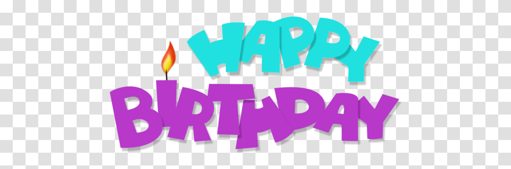 Happy Birthday Blue And Purple Picture Happy Birthday Vertical Text, Symbol, Word, Alphabet, Logo Transparent Png