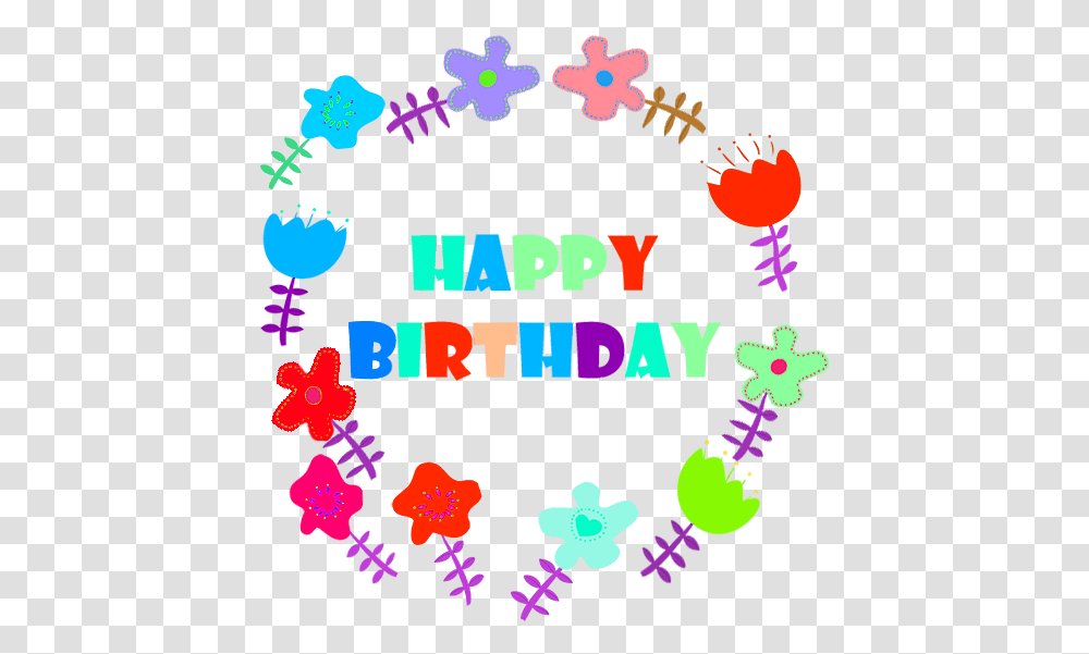 Happy Birthday Border, Alphabet, Number Transparent Png