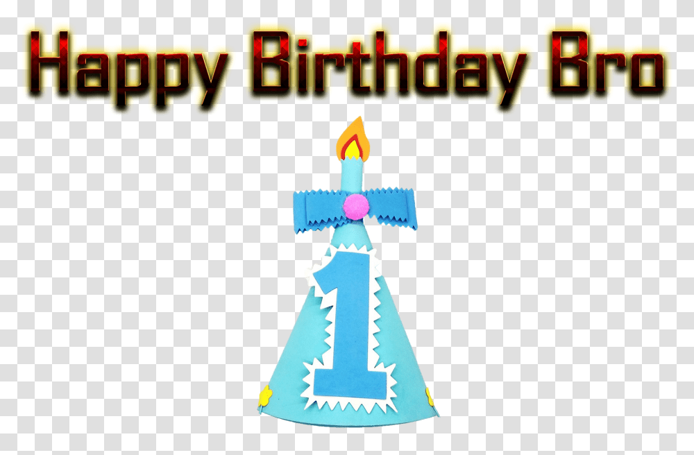Happy Birthday Bro Free Background Graphic Design, Apparel, Party Hat Transparent Png