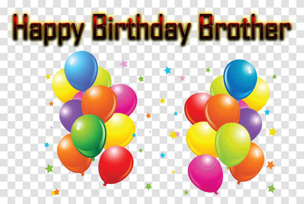 Happy Birthday Brother Free Background Happy Birthday Brother, Balloon Transparent Png
