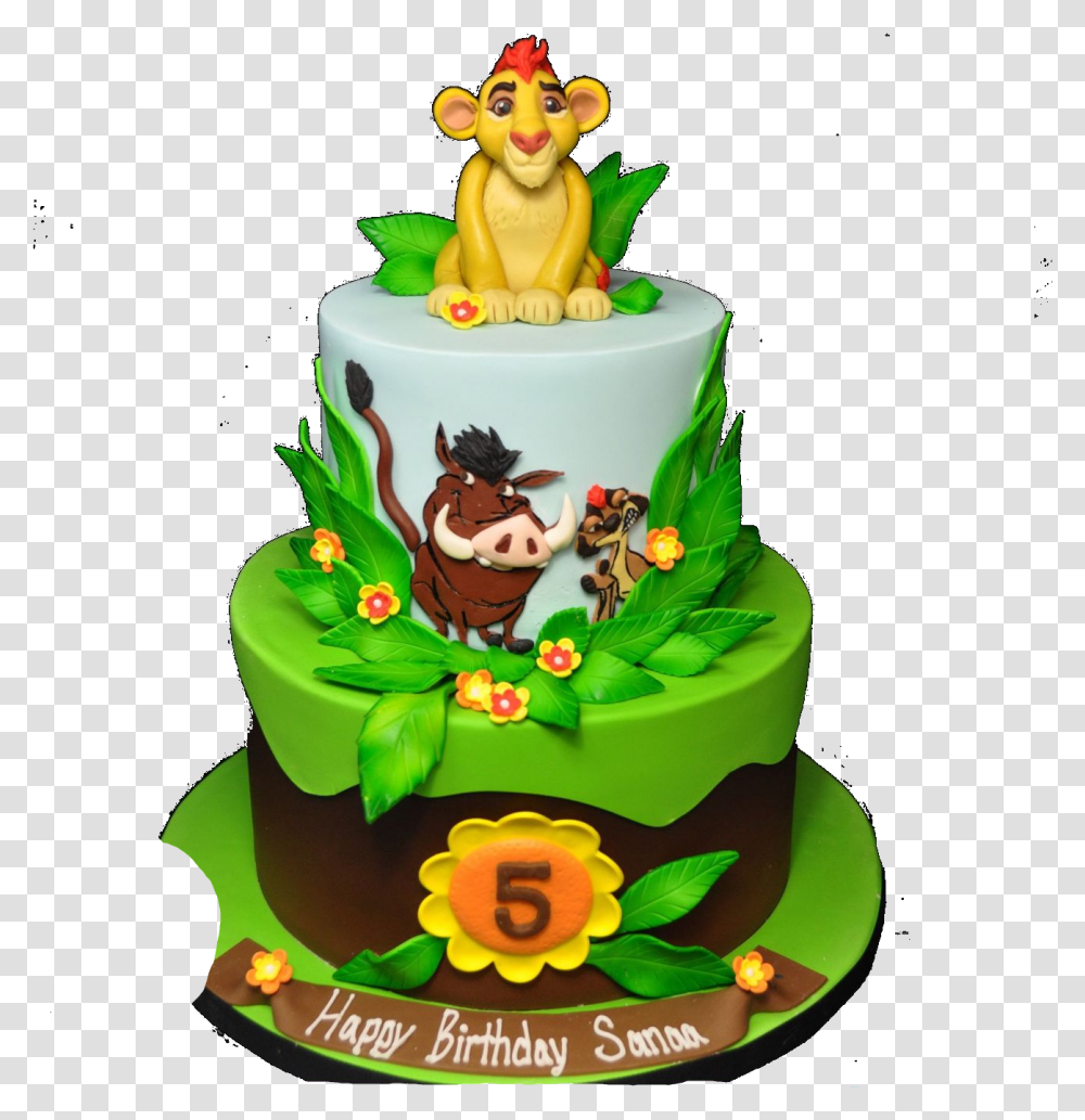 Happy Birthday Cake Birthday Lion Guard Cake, Dessert, Food Transparent Png