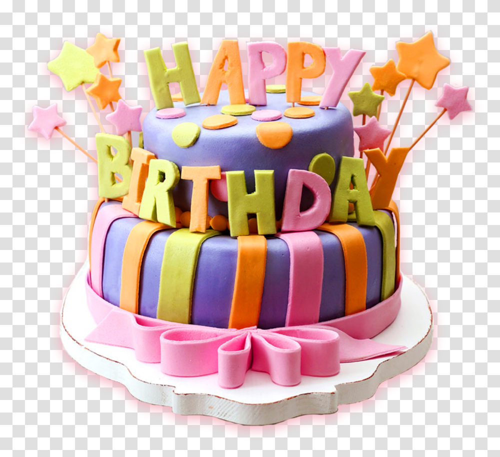 Happy Birthday Cake Hd Image Birthday Cake, Dessert, Food Transparent Png