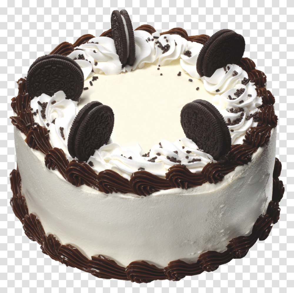 Happy Birthday Cake Images Brusters Oreo Ice Cream Cake, Dessert, Food, Creme, Icing Transparent Png