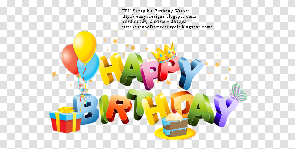 Happy Birthday Carte, Food Transparent Png
