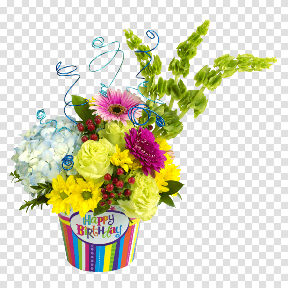 Happy Birthday Celebration Bouquet Designed, Plant, Flower, Blossom Transparent Png