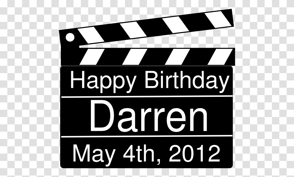 Happy Birthday Clapboard, Word, Fence, Label Transparent Png