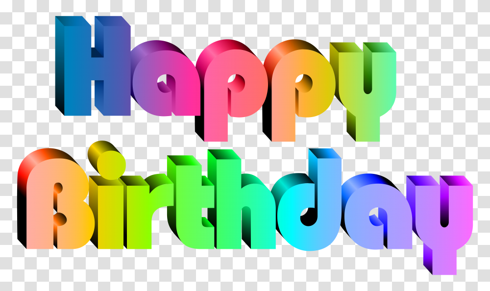 Happy Birthday Clip Art, Word, Alphabet, Number Transparent Png