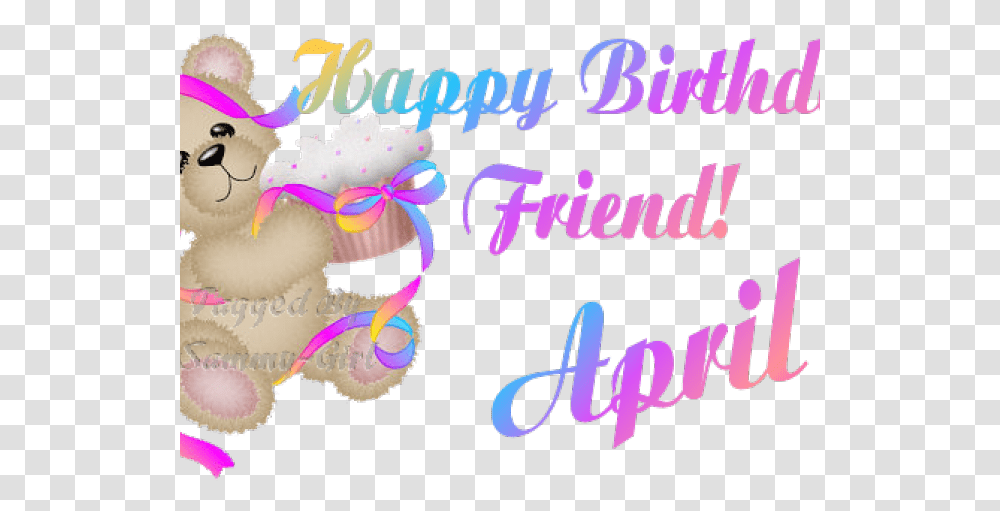 Happy Birthday Clipart April Happy Birthday April, Text, Alphabet, Handwriting, Snowman Transparent Png
