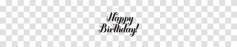 Happy Birthday Clipart Black And White Happy Birthday Black, Alphabet, Rug, Label Transparent Png