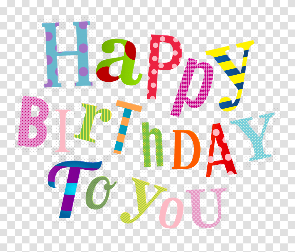 Happy Birthday Colorful Transparent Png