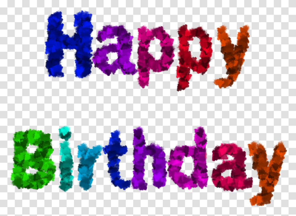 Happy Birthday Colourful Happybirthday Freetoedit Illustration, Alphabet Transparent Png