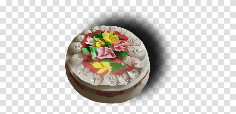 Happy Birthday Creamy Cake Heartpngcom, Dessert, Food, Birthday Cake, Torte Transparent Png