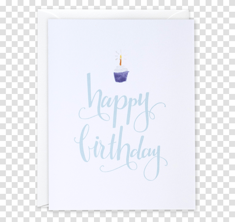 Happy Birthday Cupcake Card - Leen Jean Studios Calligraphy, Text, Handwriting, Electronics, Canvas Transparent Png