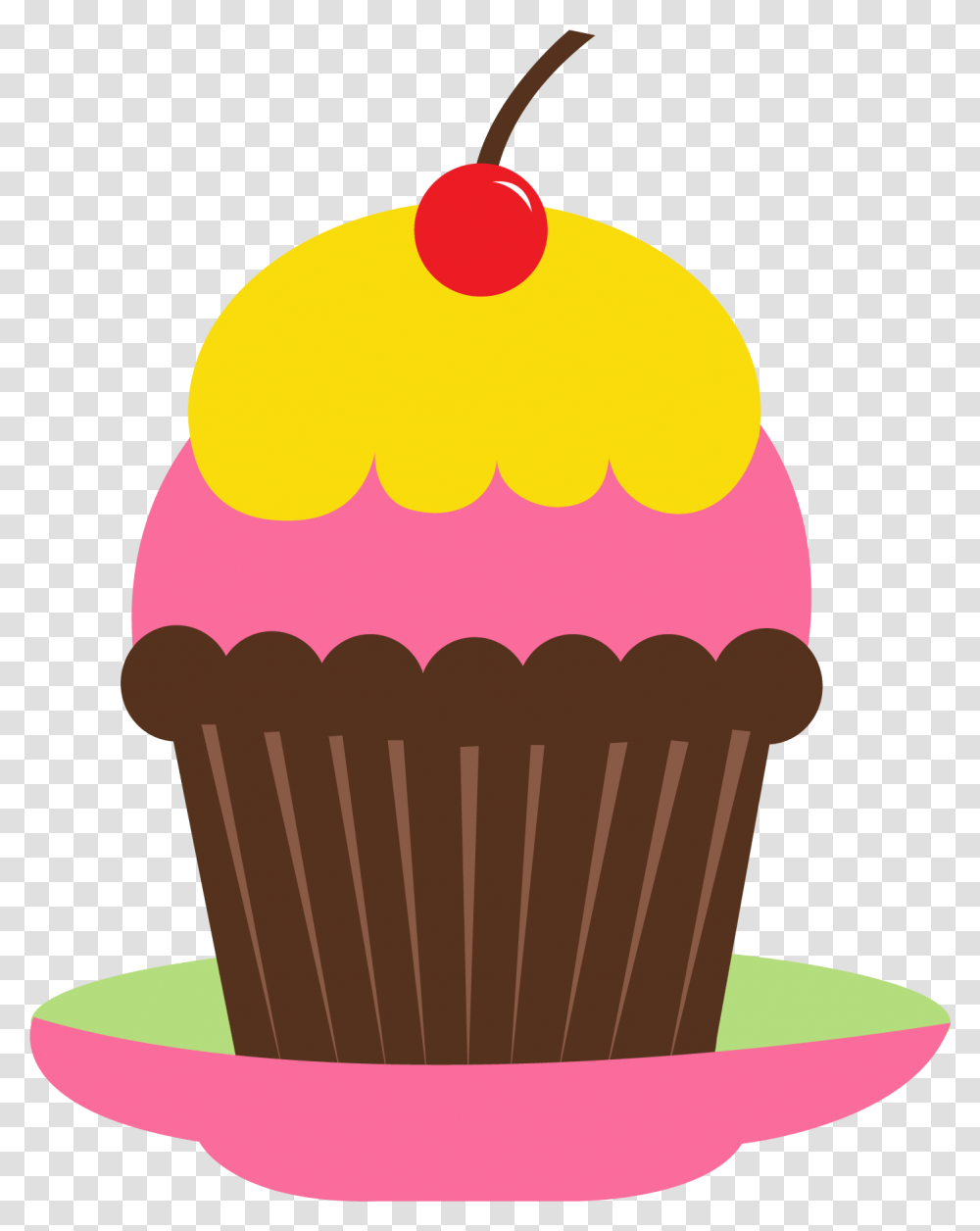 Happy Birthday Cupcake Clip Art Cupcake, Cream, Dessert, Food, Creme Transparent Png