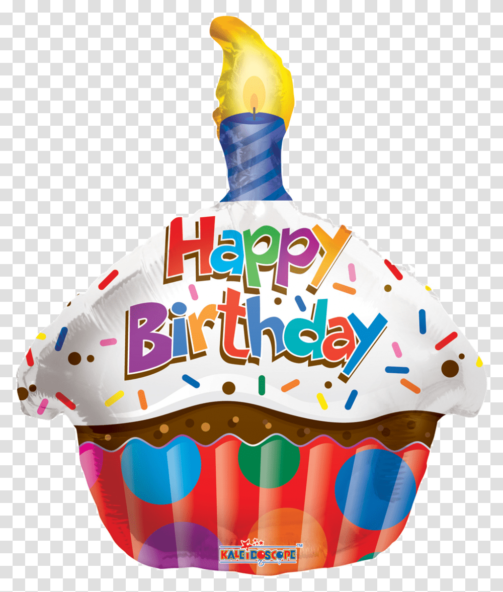 Happy Birthday Cupcake Clipart, Dessert, Food, Cream, Creme Transparent Png