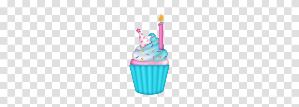 Happy Birthday Cupcake Clipart Sd Birthday Diva B, Cream, Dessert, Food, Creme Transparent Png