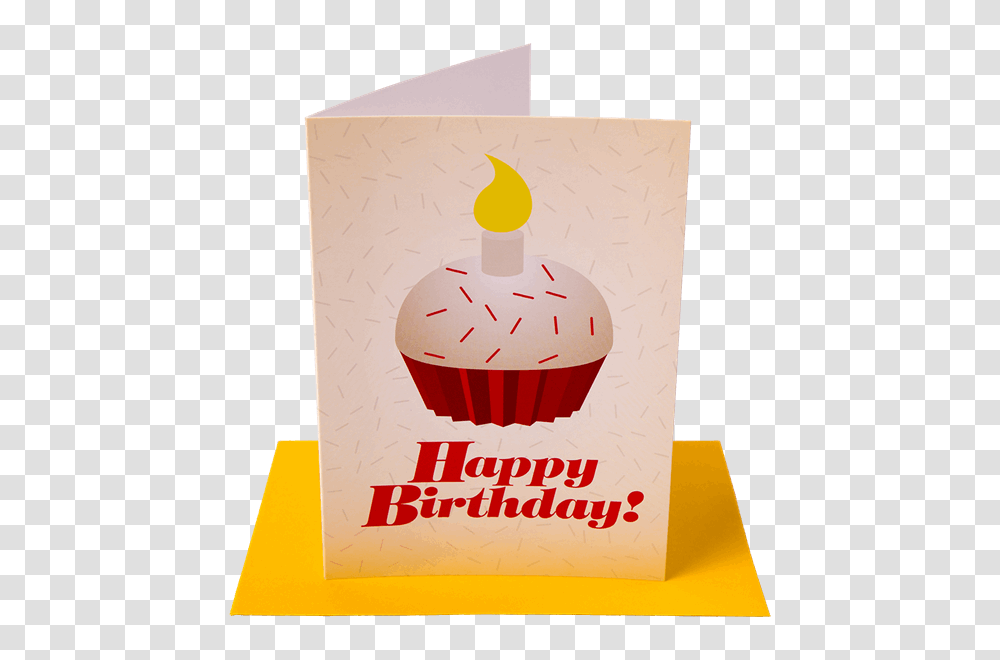 Happy Birthday Cupcake Greeting Card, Envelope, Mail, Dessert, Food Transparent Png