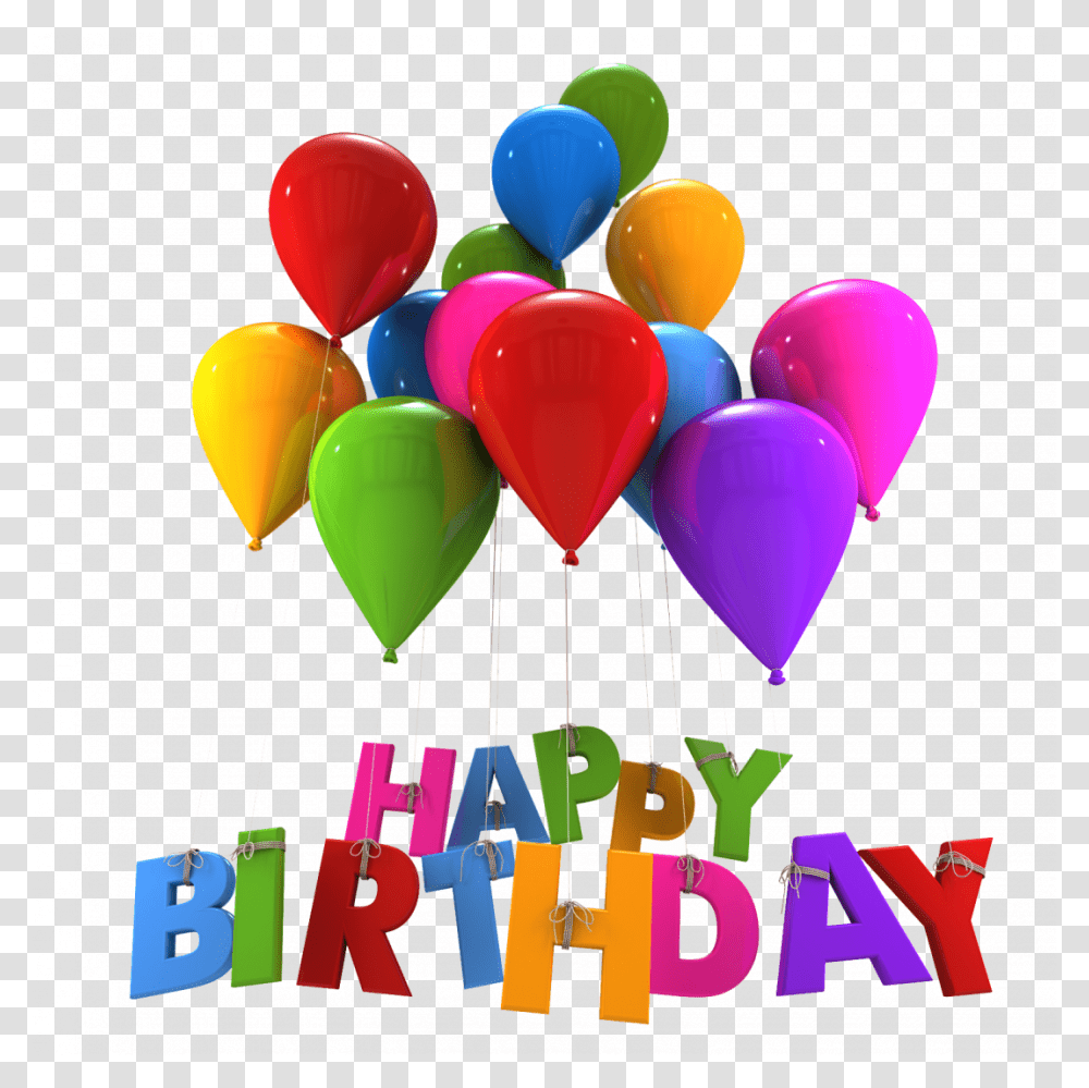 Happy Birthday Day, Balloon, Paper Transparent Png