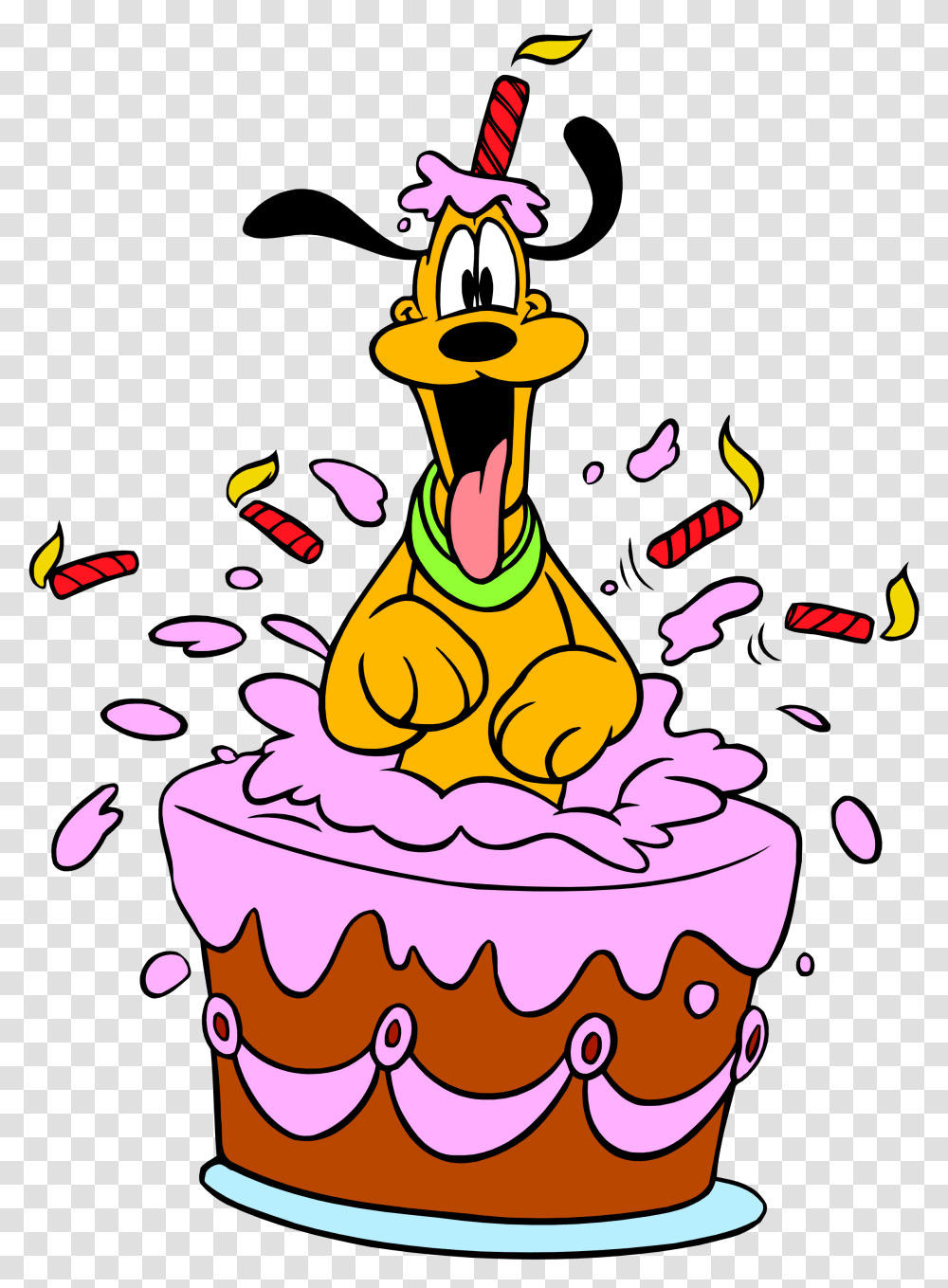 Happy Birthday Disney Pluto Happy Birthday Pluto Disney, Cream, Dessert, Food, Creme Transparent Png