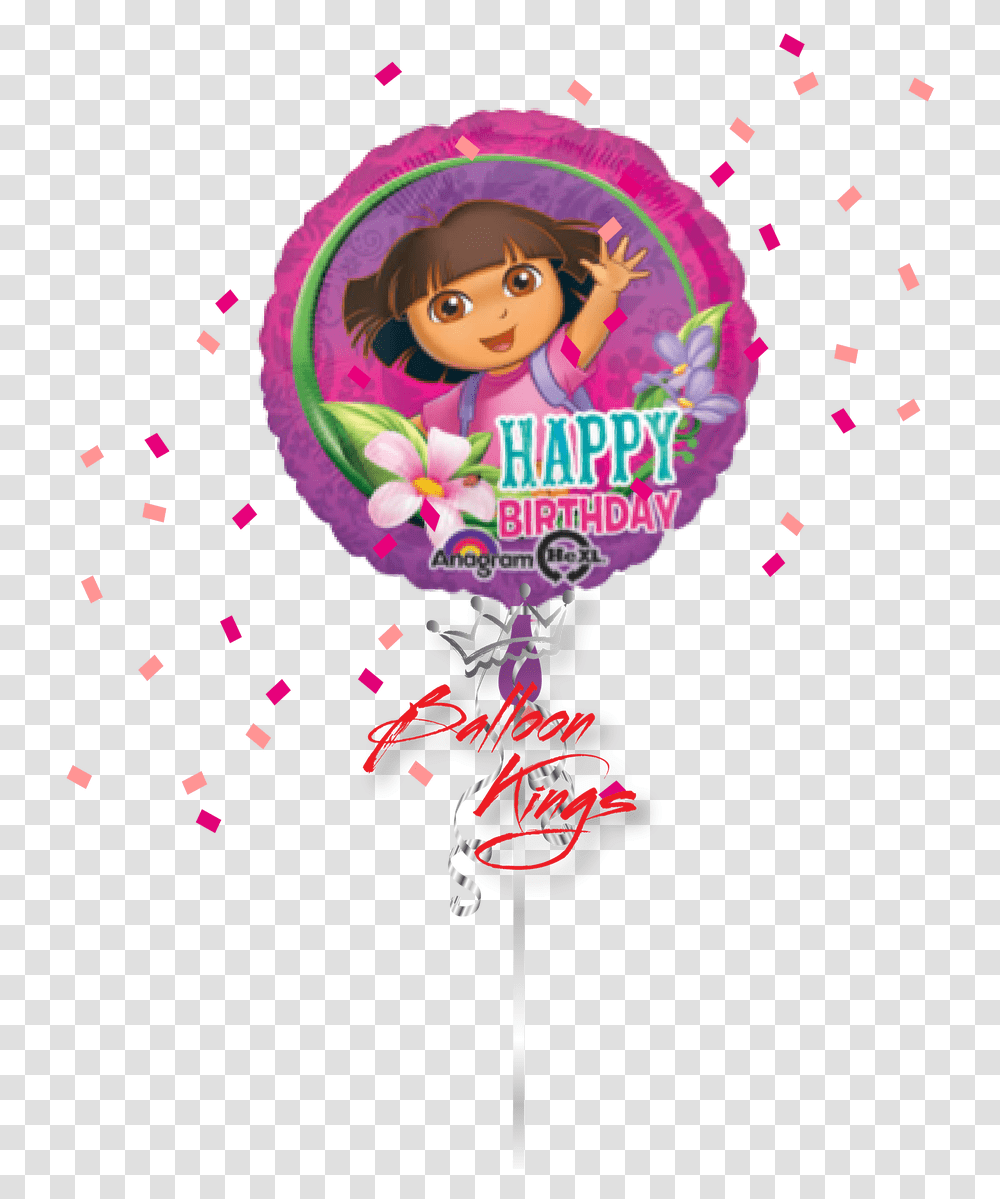 Happy Birthday Dora Cartoon Cartoon Happy Birthday Dora, Paper, Confetti, Flyer, Poster Transparent Png