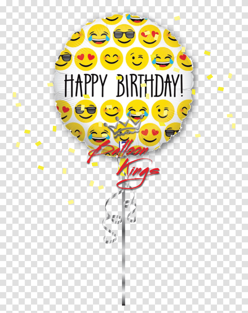 Happy Birthday Emoji Image With No Emoji Happy Birthday Smiley Face, Advertisement, Poster, Paper, Graphics Transparent Png