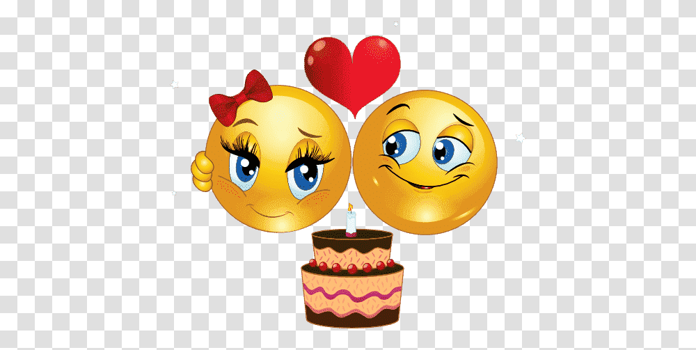 Happy Birthday Emoji Pic Engaged Smiley, Cake, Dessert, Food, Birthday Cake Transparent Png