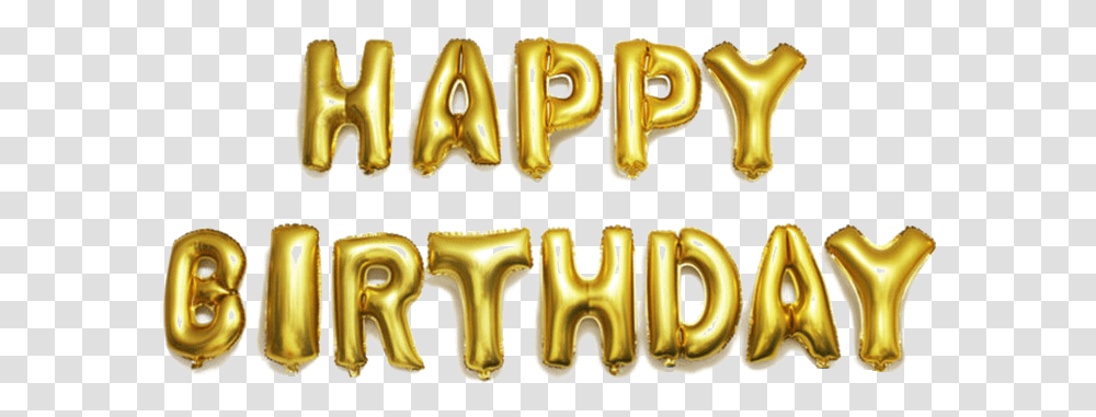 Happy Birthday Foil Balloon Image Happy Birthday Foil Balloon, Text, Label, Alphabet, Number Transparent Png