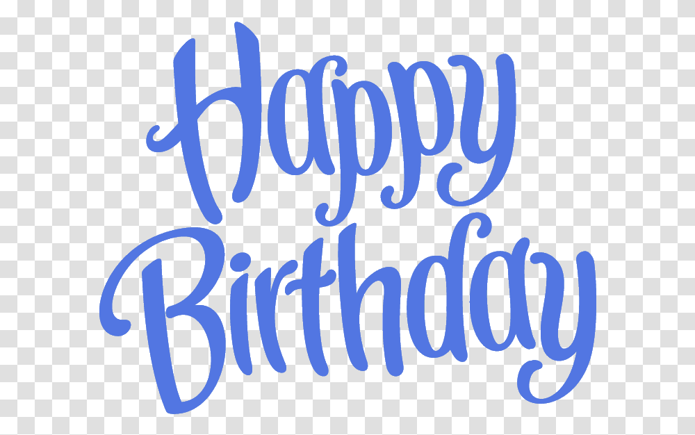 Happy Birthday Font Happy Birthday Blue, Handwriting, Calligraphy, Alphabet Transparent Png