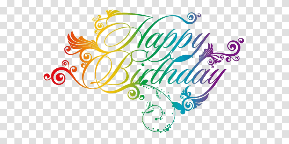 Happy Birthday For Photoshop, Floral Design Transparent Png