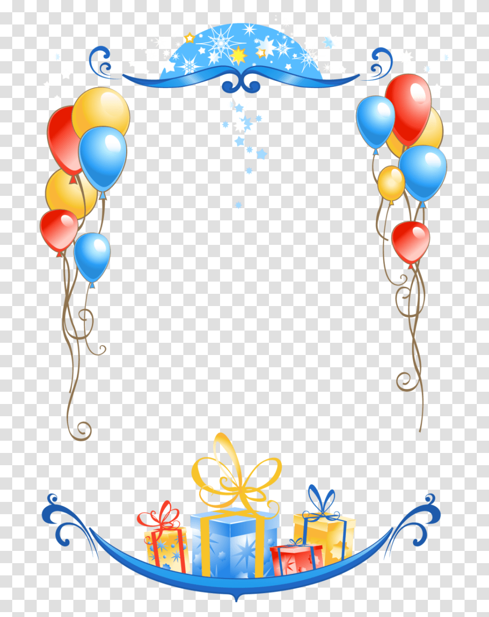 Happy Birthday Frame, Balloon, Accessories, Accessory Transparent Png