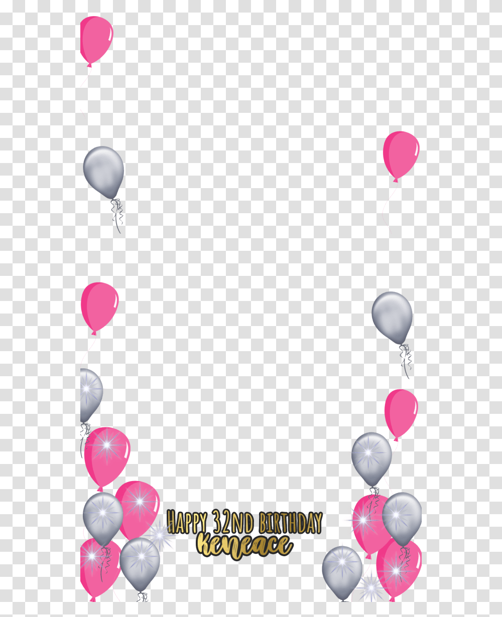 Happy Birthday Geofilter, Balloon, Heart Transparent Png