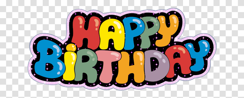 Happy Birthday Gif 1 Happy Birthday Animated Gif Pictures Animated Happy Birthday, Text, Food, Sweets, Confectionery Transparent Png