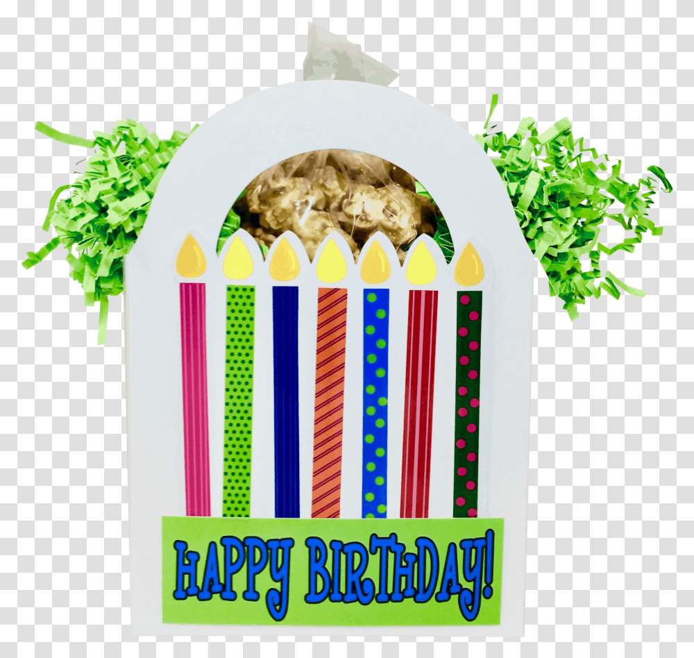 Happy Birthday Gift Box Decoration, Plant, Food, Popcorn, Jar Transparent Png