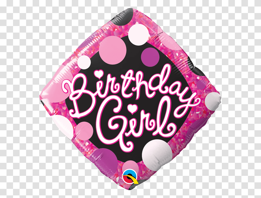 Happy Birthday Girl Pink& Black Balloon Happy Birthday Pink Balloon Bouquet, Cushion, Clothing, Birthday Cake, Hat Transparent Png
