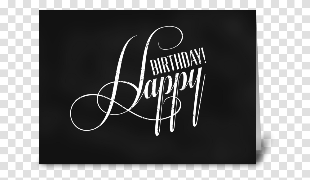 Happy Birthday Greeting Card Calligraphy, Handwriting, Alphabet, Label Transparent Png