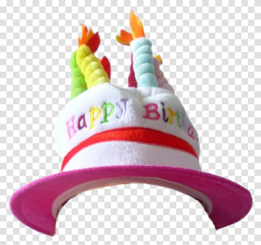 Happy Birthday Hat Picsart Sticker Happy Birthday Stickers Cap, Clothing, Apparel, Person, Human Transparent Png