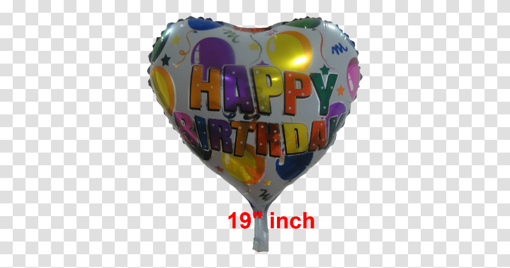 Happy Birthday Heart Heart Happy Birthday Balloons Balloon, Glass, Aircraft, Vehicle, Transportation Transparent Png